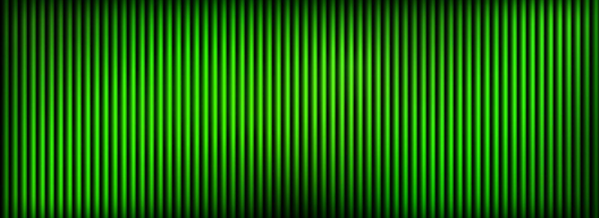 Green ribbed glass background. Dark virid frosted reeded wallpaper. Colored corrugated glass texture for door, window, rooftop. Wavy striped blurry surface overlay. vector