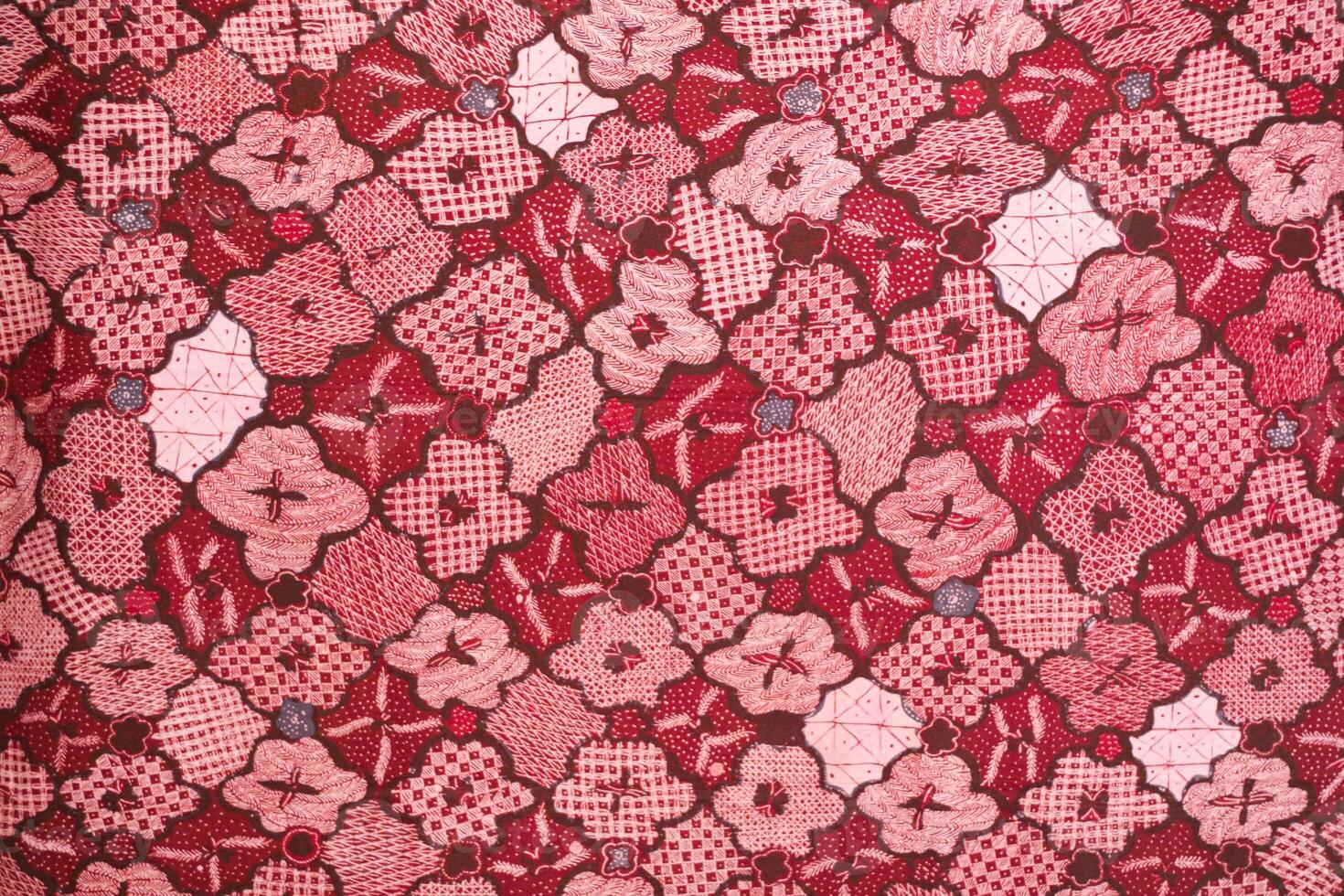 Batik Pattern Sekar Jagad red Version photo