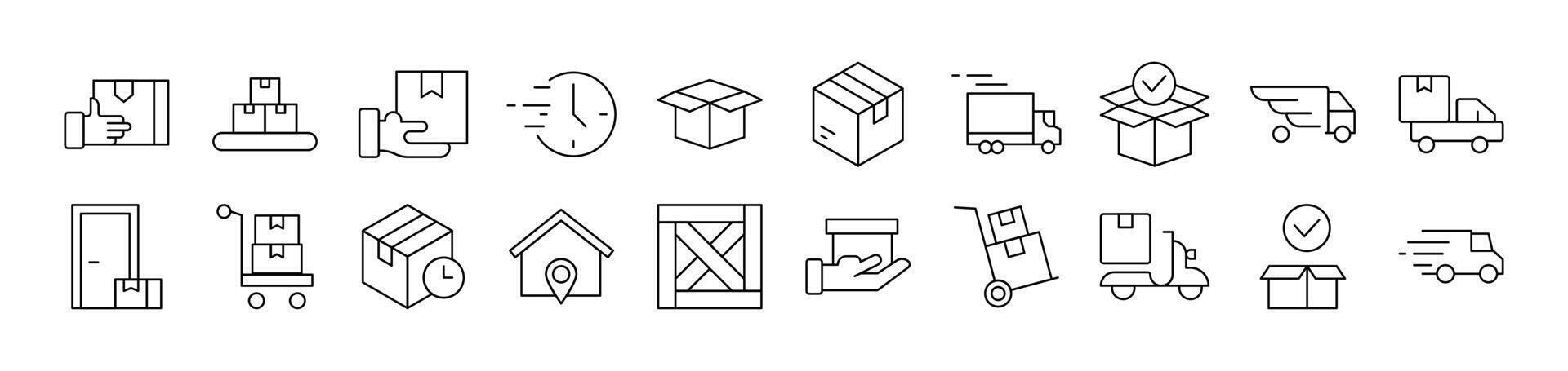 Line Icons Collection. Editable Stroke. Perfect for Infographics, Articles, Books, Flyers, Banners vector