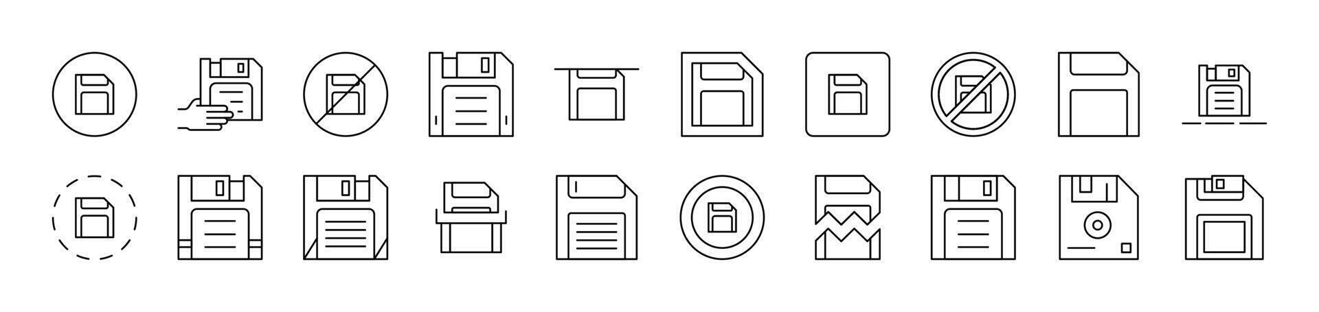 MicroSD Memory Card Outline Simple Linear Image Collection. Editable Stroke. Suitable for Web Sites, Books, Cards, Apps vector