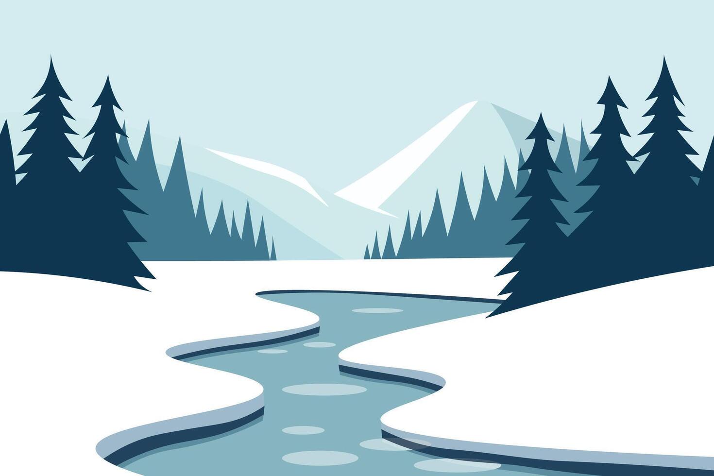 Snowy River Stream vector