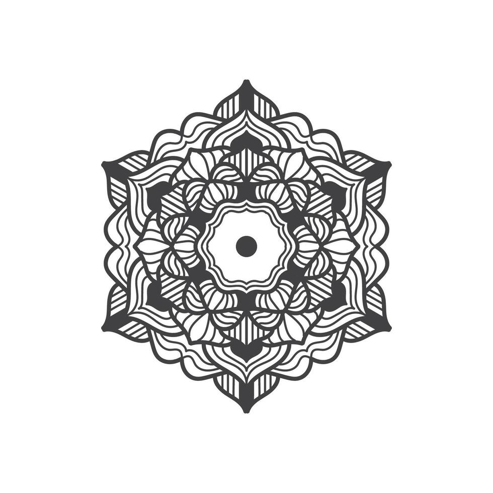 mandala design inspiration with soft black vector
