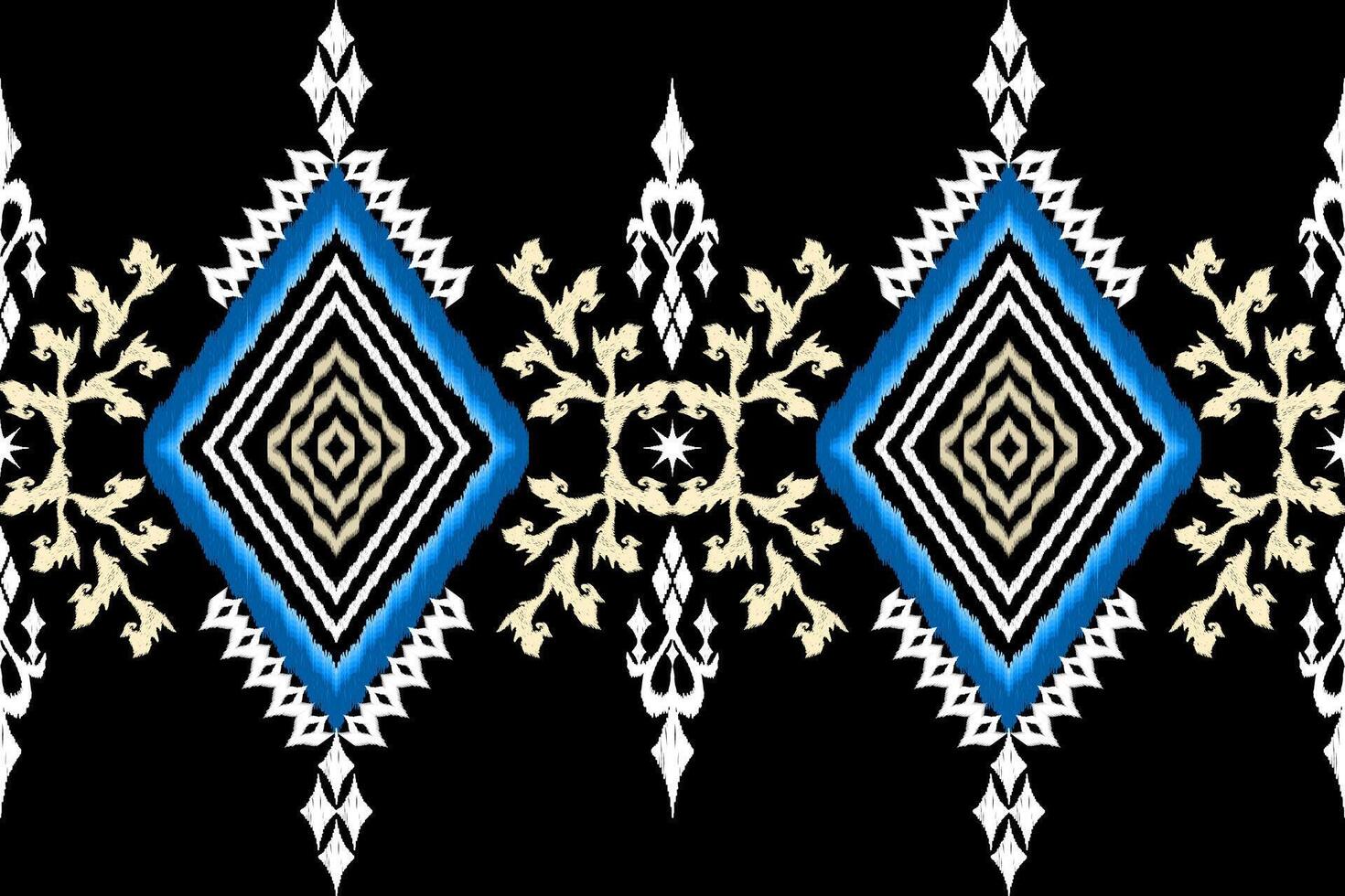 Beautiful figure geometric ethnic oriental pattern vector