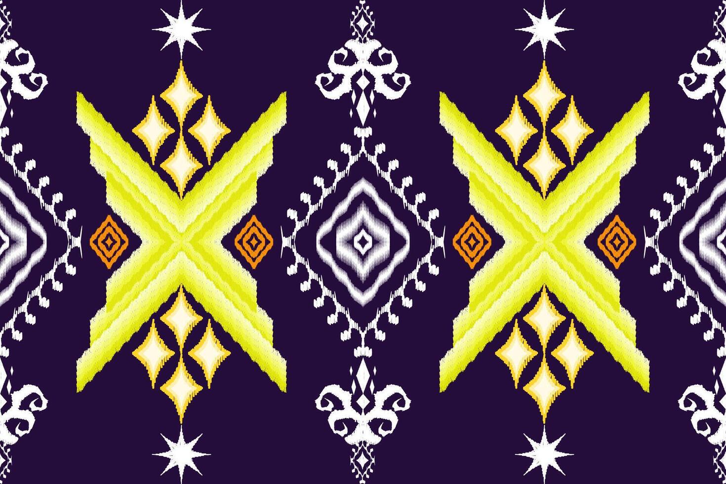 Abstract cross-stitch geometric ethnic oriental pattern traditional .Aztec style embroidery vector