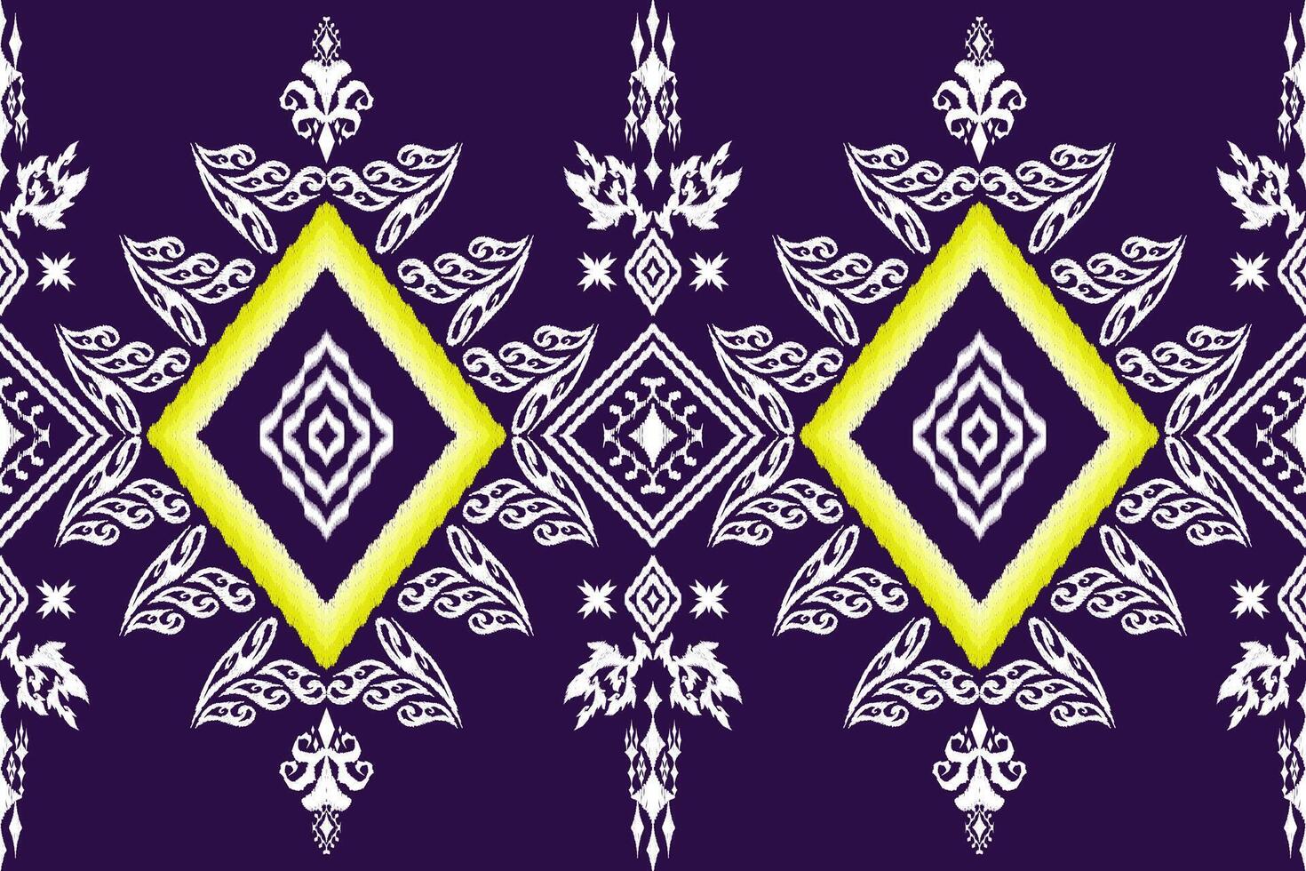Ethnic Figure aztec embroidery pattern vector