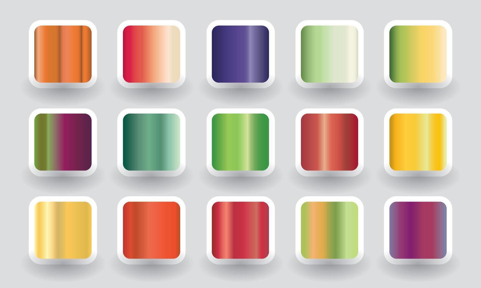 Collection of gradient fruits colour palette. Colour palette trends vector