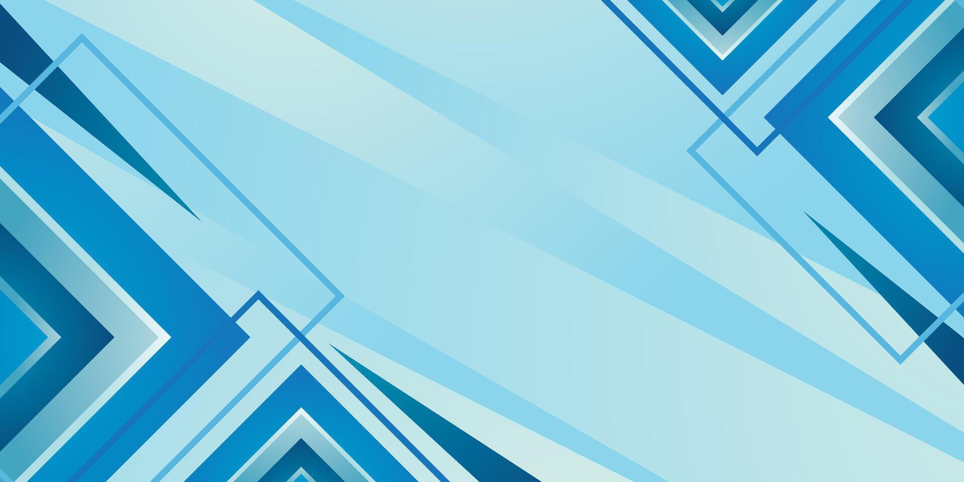 Abstract background with blue geometric shapes vector