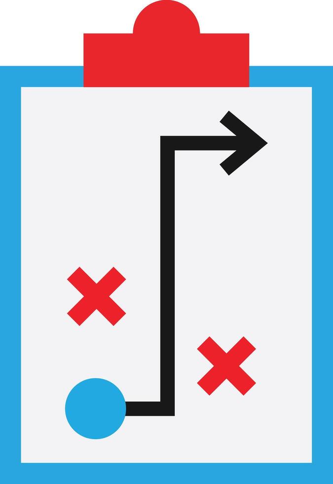 Strategic Plan Tactis vector