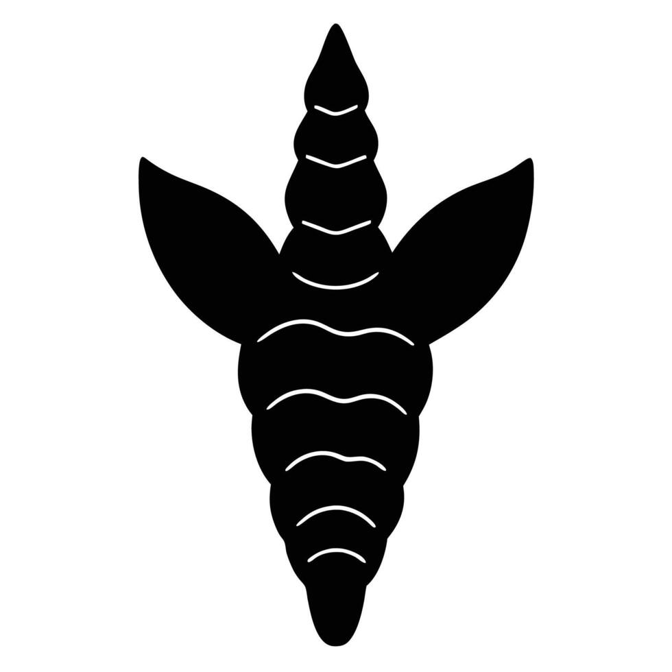 Turmeric root silhouette icon in graphic for health and spice designs vector