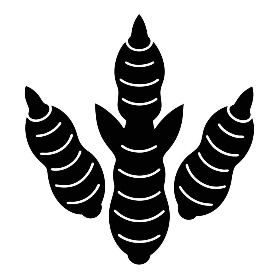 Creative turmeric icon design in for spice and health themes vector