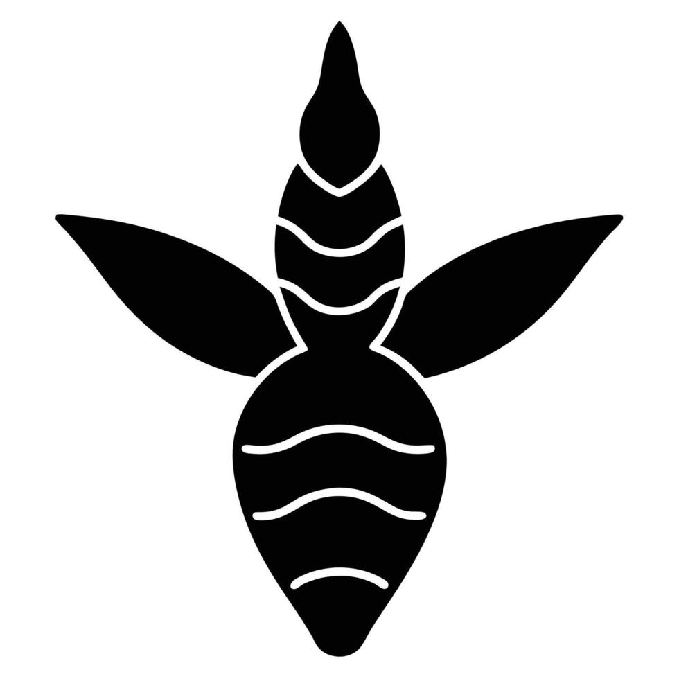 Creative turmeric design as a silhouette for food and spice visuals vector