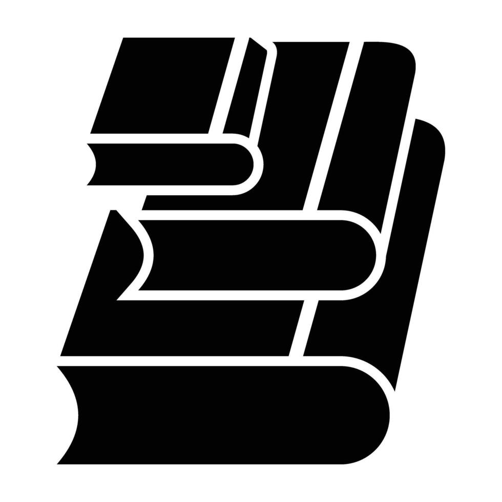 Book Stack Icon Design vector