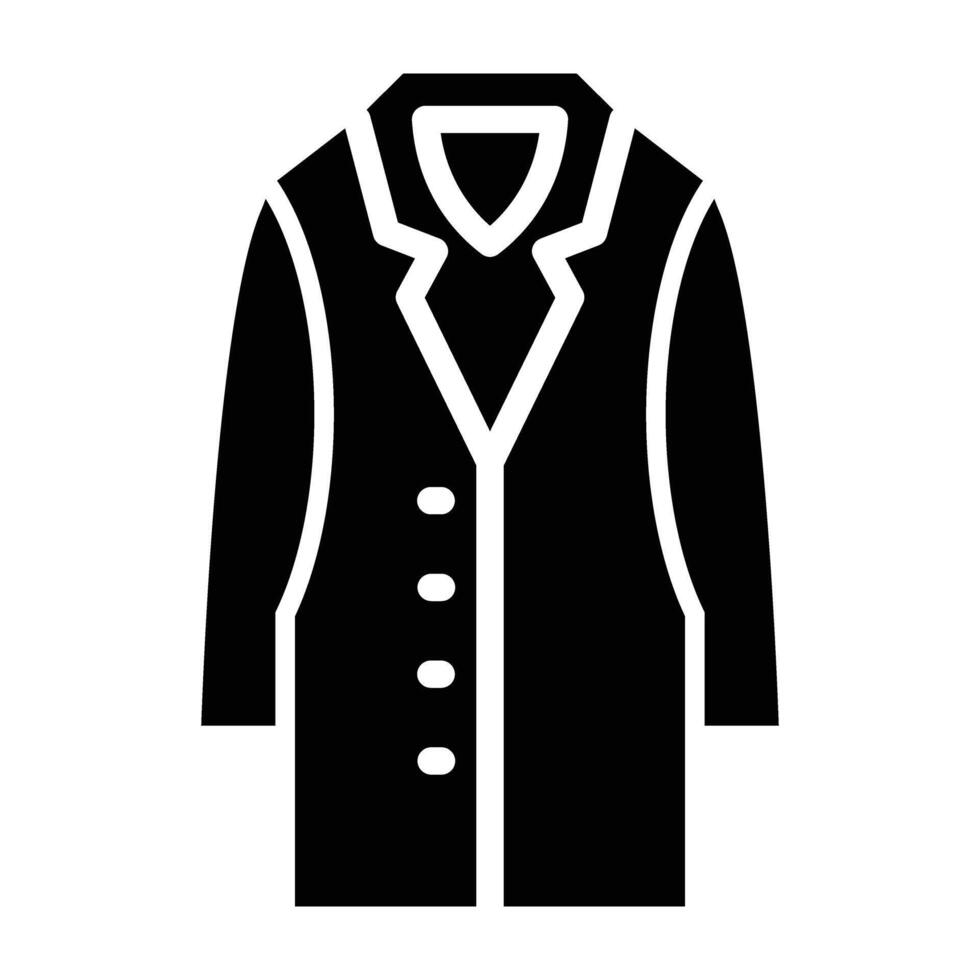Long Coat Icon Design vector