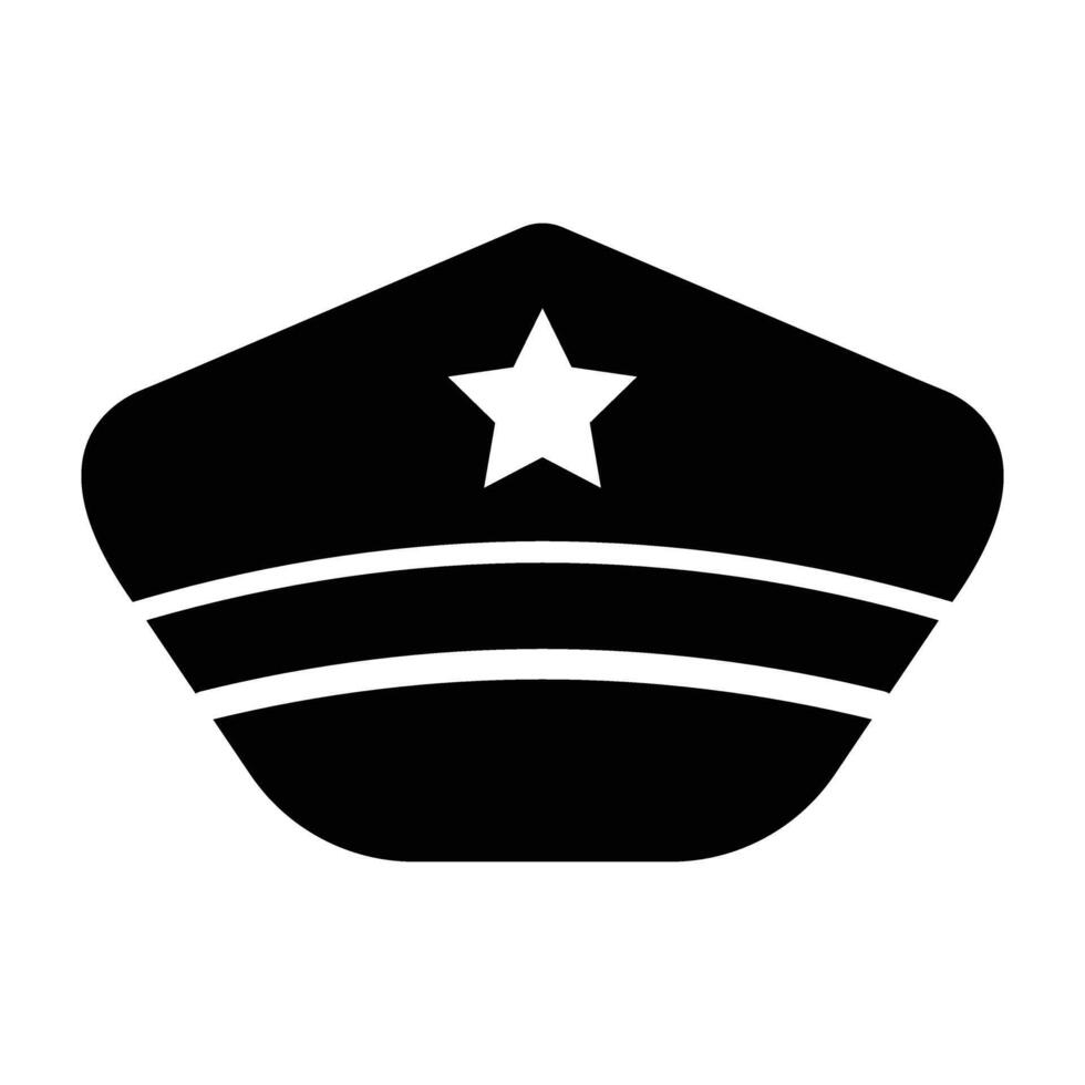 Military Hat Icon Design vector