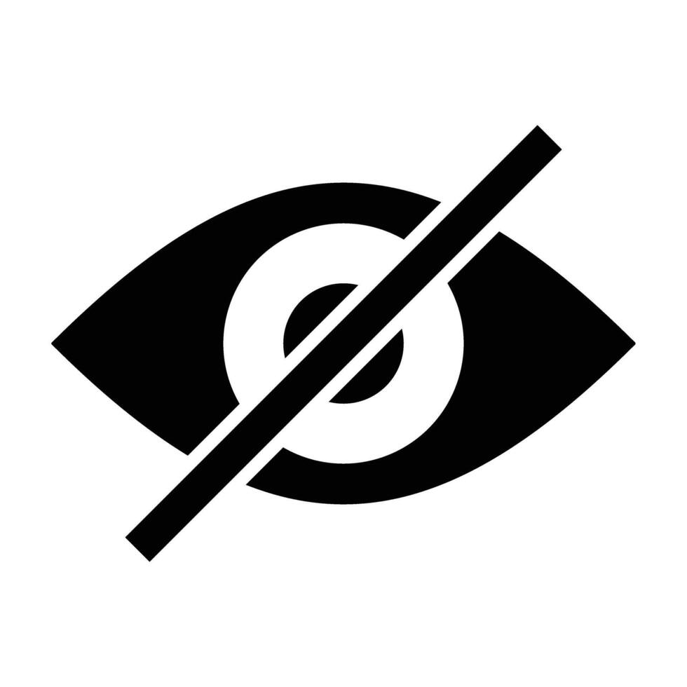 Invisable Icon Design vector
