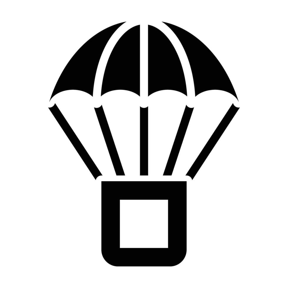 Parachuting Icon Design vector