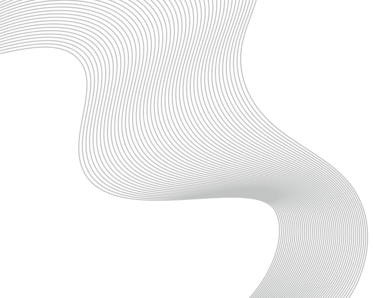 Futuristic Ribbon Wave Artwork Design vector