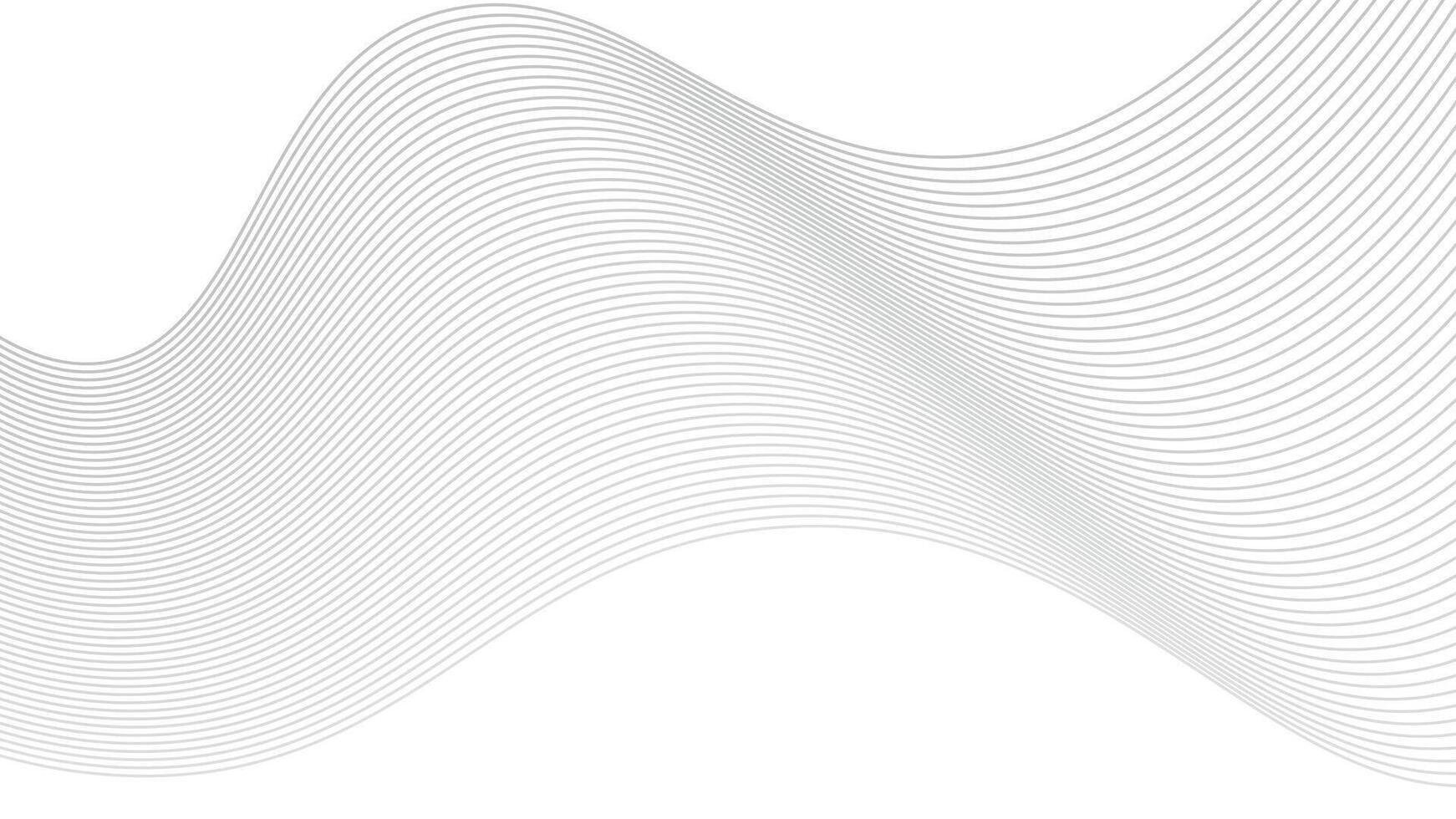 Wavy Line Art design vector