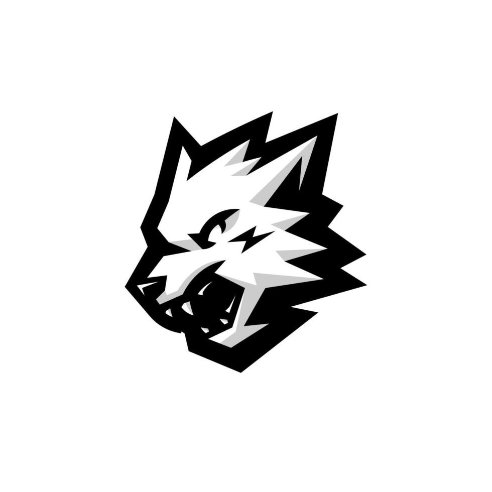 Wolf athletic sports logo vector