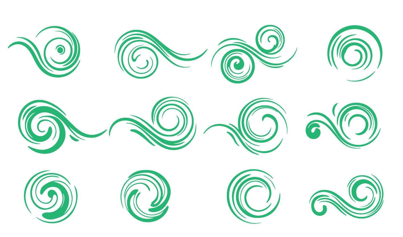 Decorative Swirl Ornament Elements for Timeless Patterns vector
