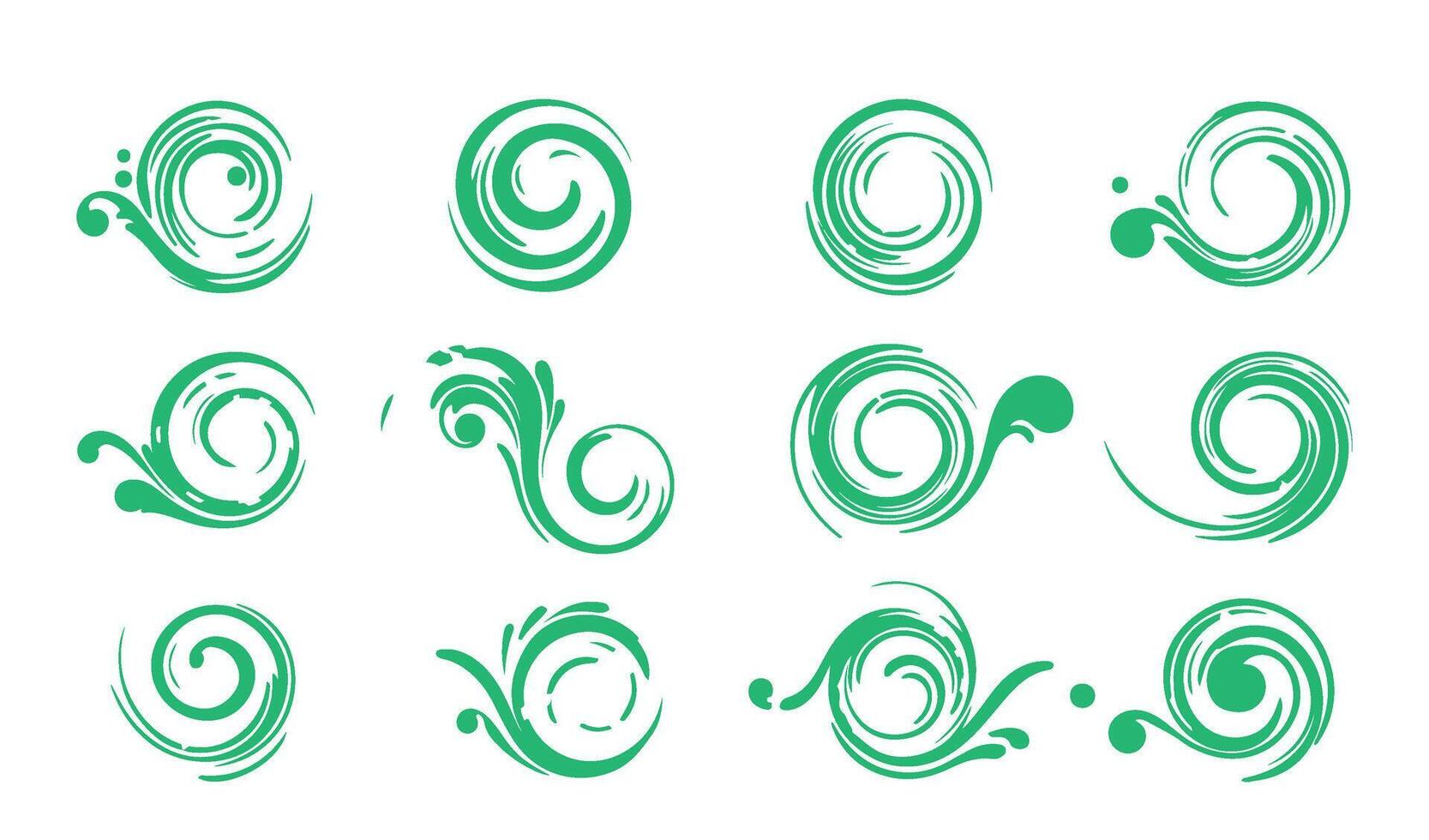 Creative Swirl Ornament Collection for Elegant Design Projects vector