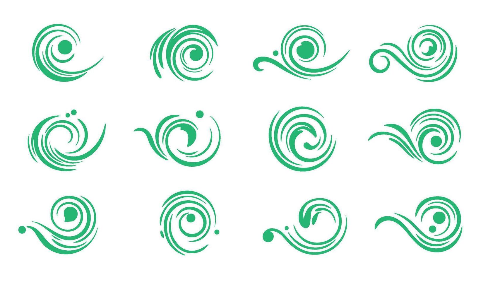 Elegant Swirl Ornament Set for Calligraphic Creations vector