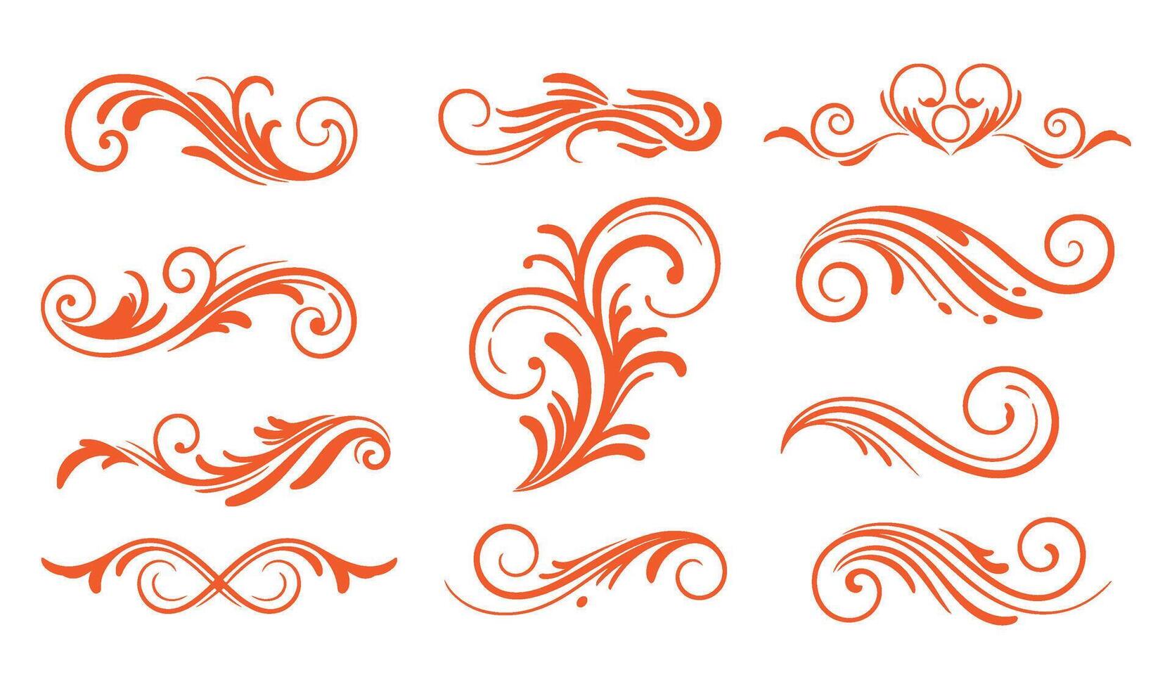 Stunning Ethereal Swirls Set for Elegant Graphic Design vector