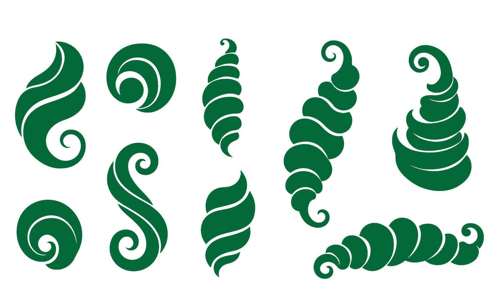 Decorative Whimsical Whorls Swirls Collection for Luxurious Projects vector