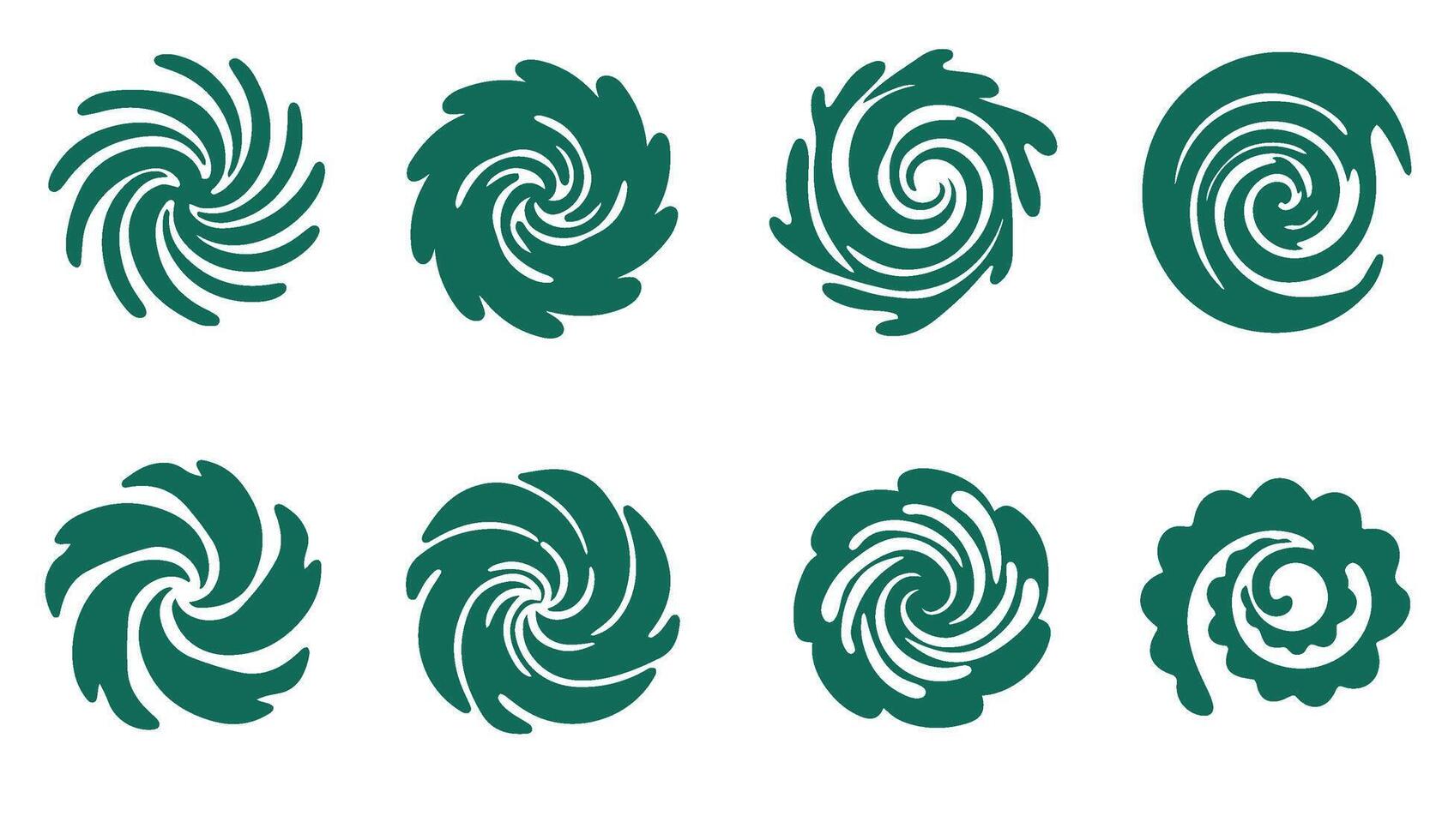 Whimsical Swirls and Whorls Calligraphy Set for Decorative Artwork vector