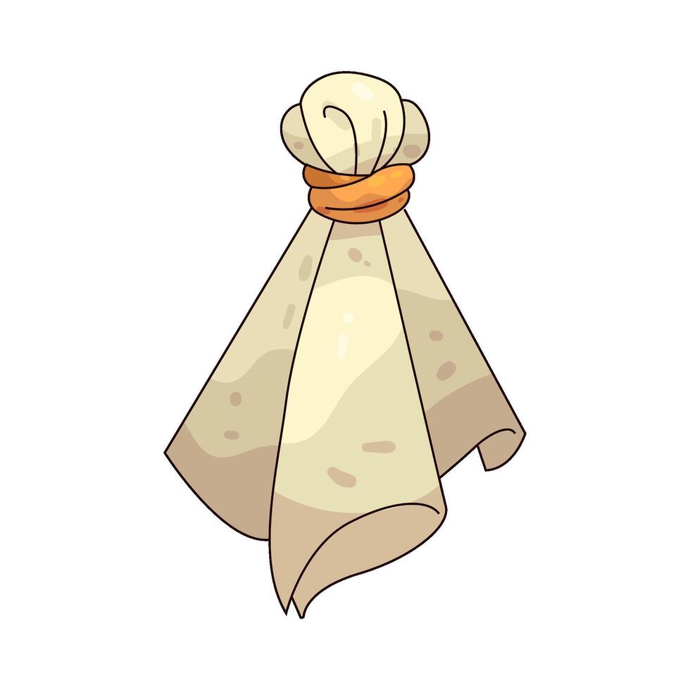 Illustration of wet towel vector