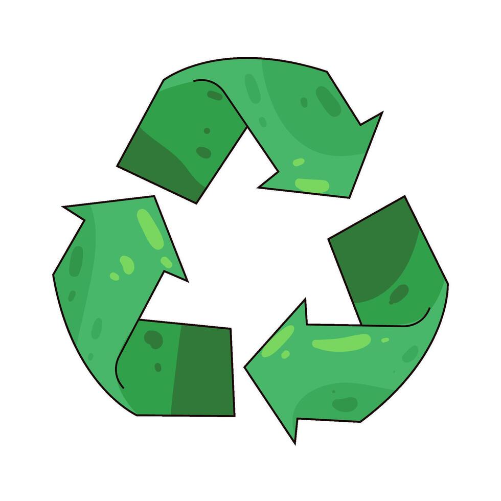 Recycle symbol Illustration vector