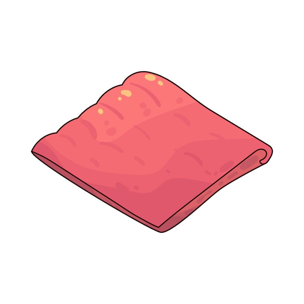 Illustration of blanket vector