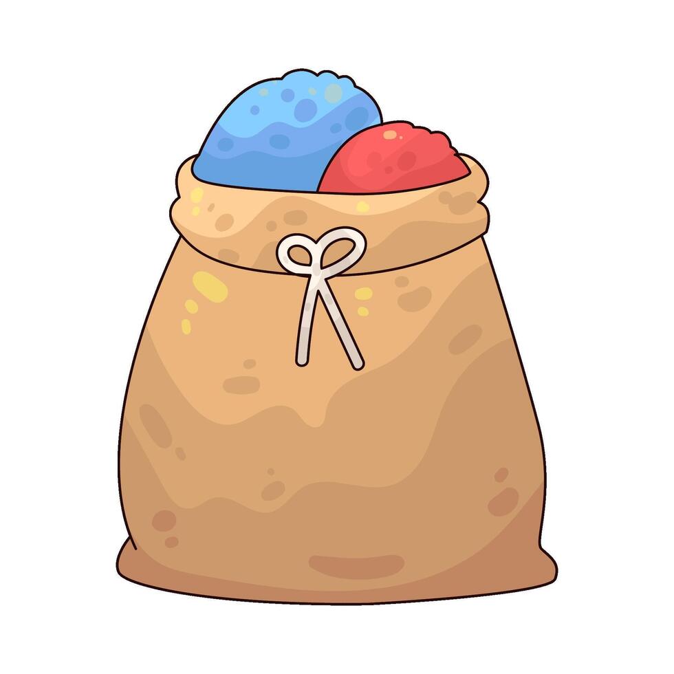 Illustration of Laundry bag vector