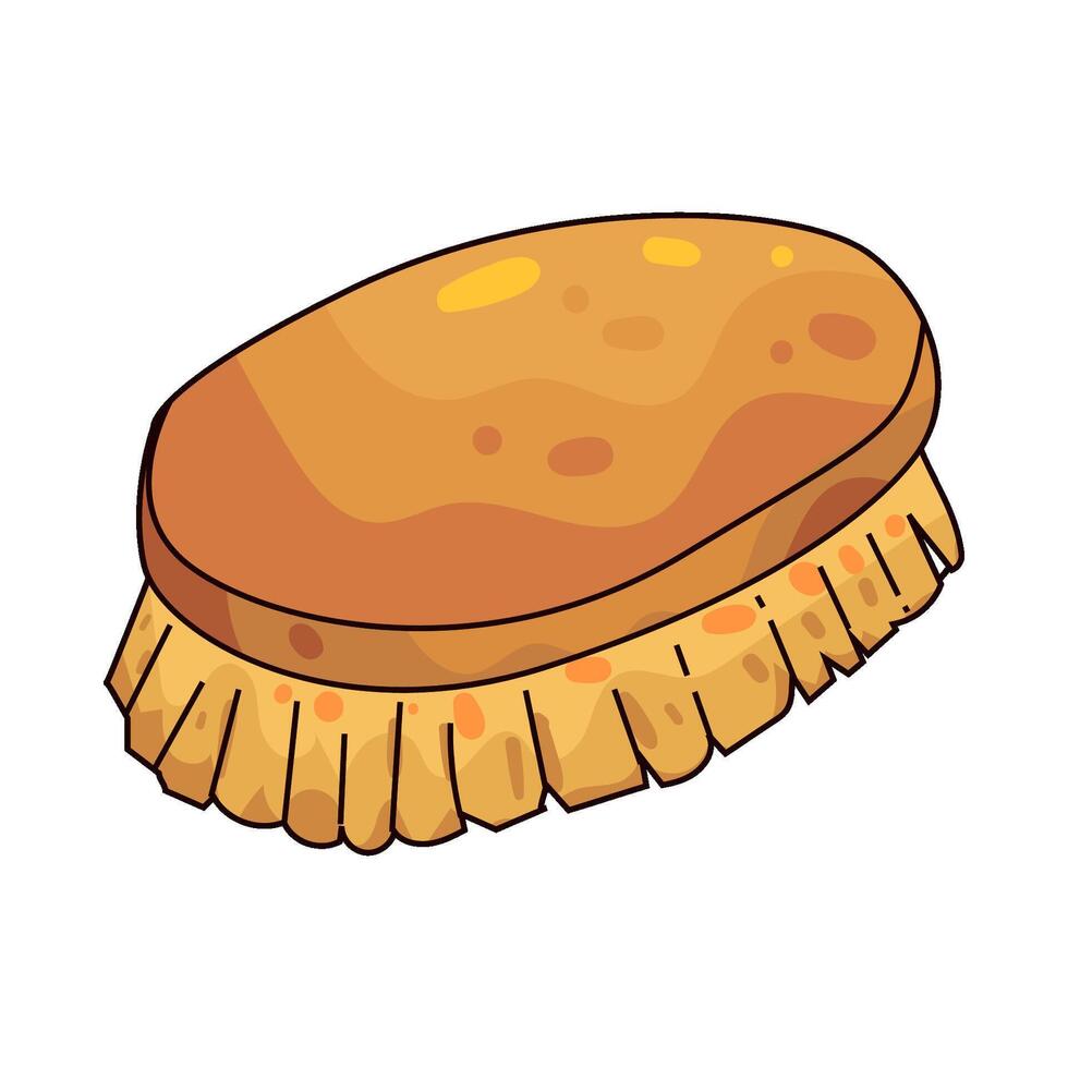 Illustration of Scrub brush vector