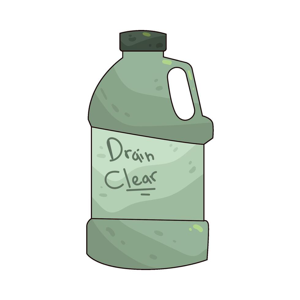 Illustration of Drain cleaner vector
