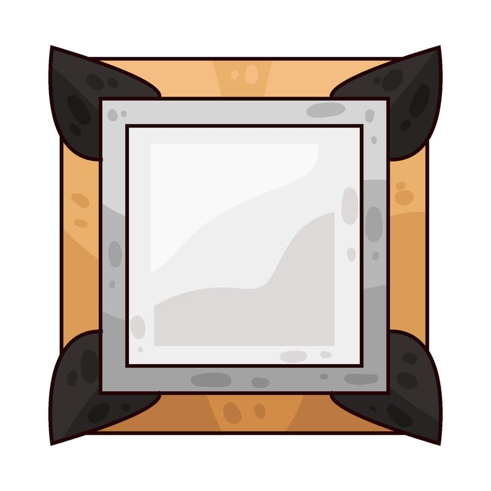 illustration of Unique empty photo frame vector