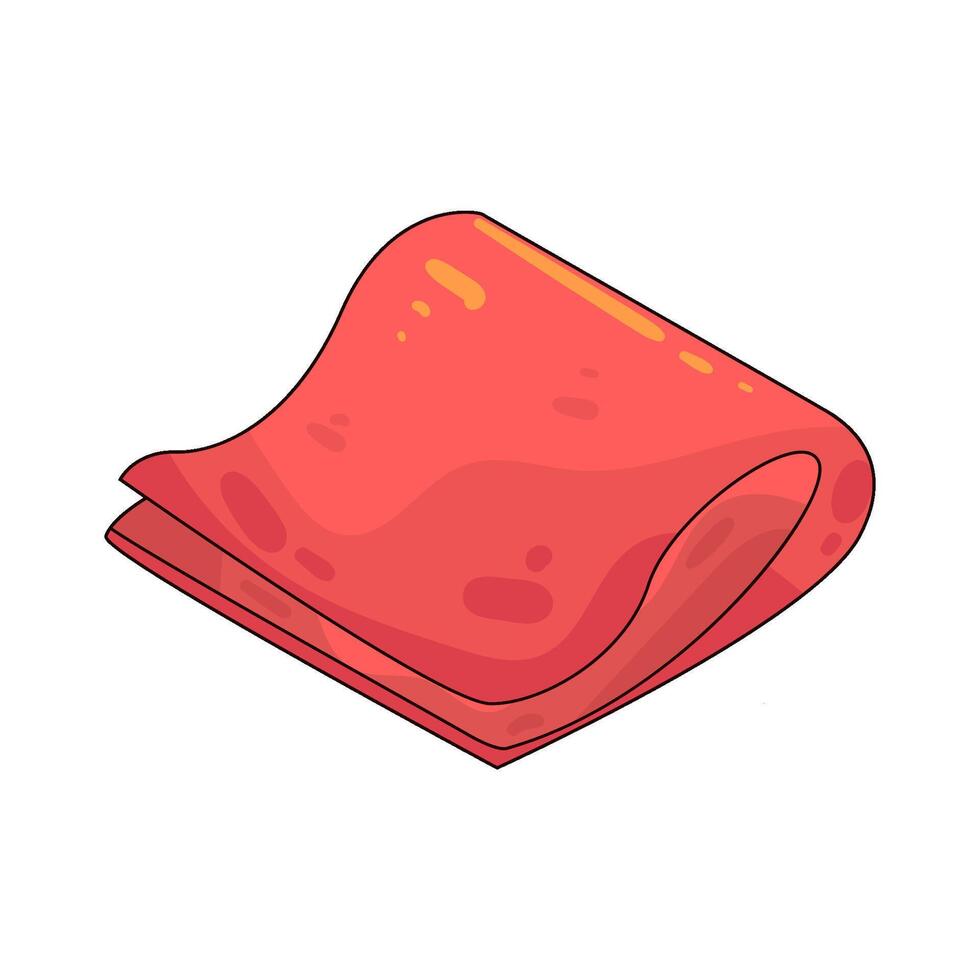 Illustration of Drying towel vector