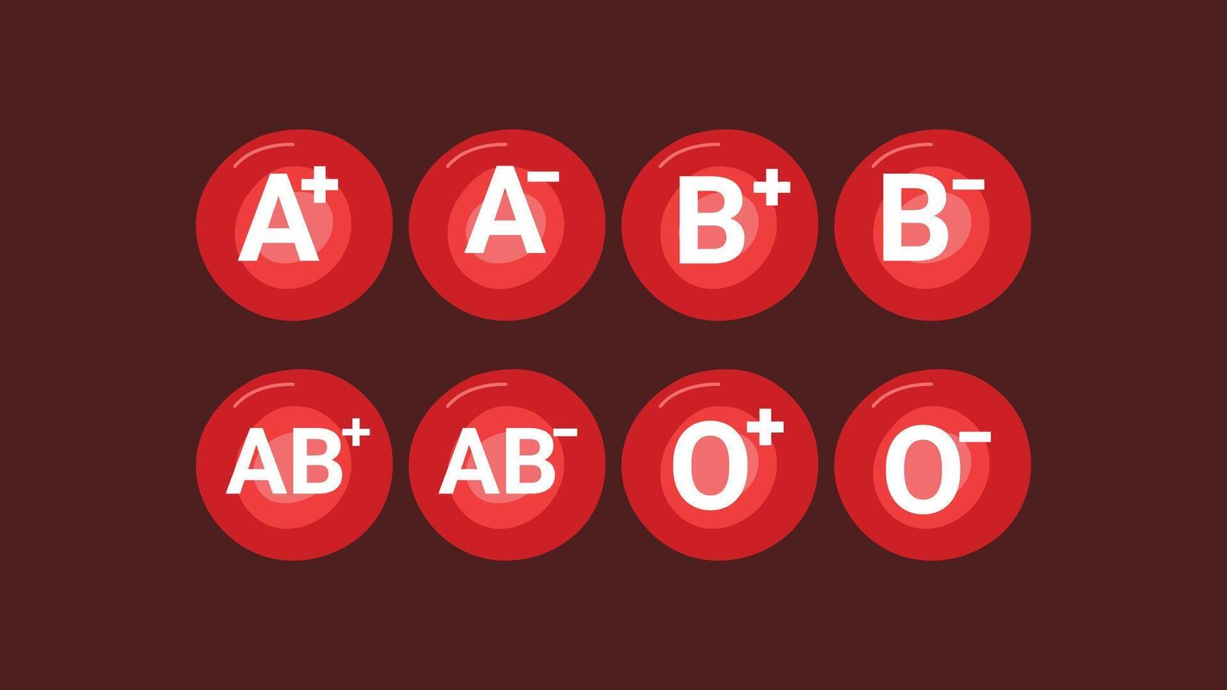 Blood group illustration vector