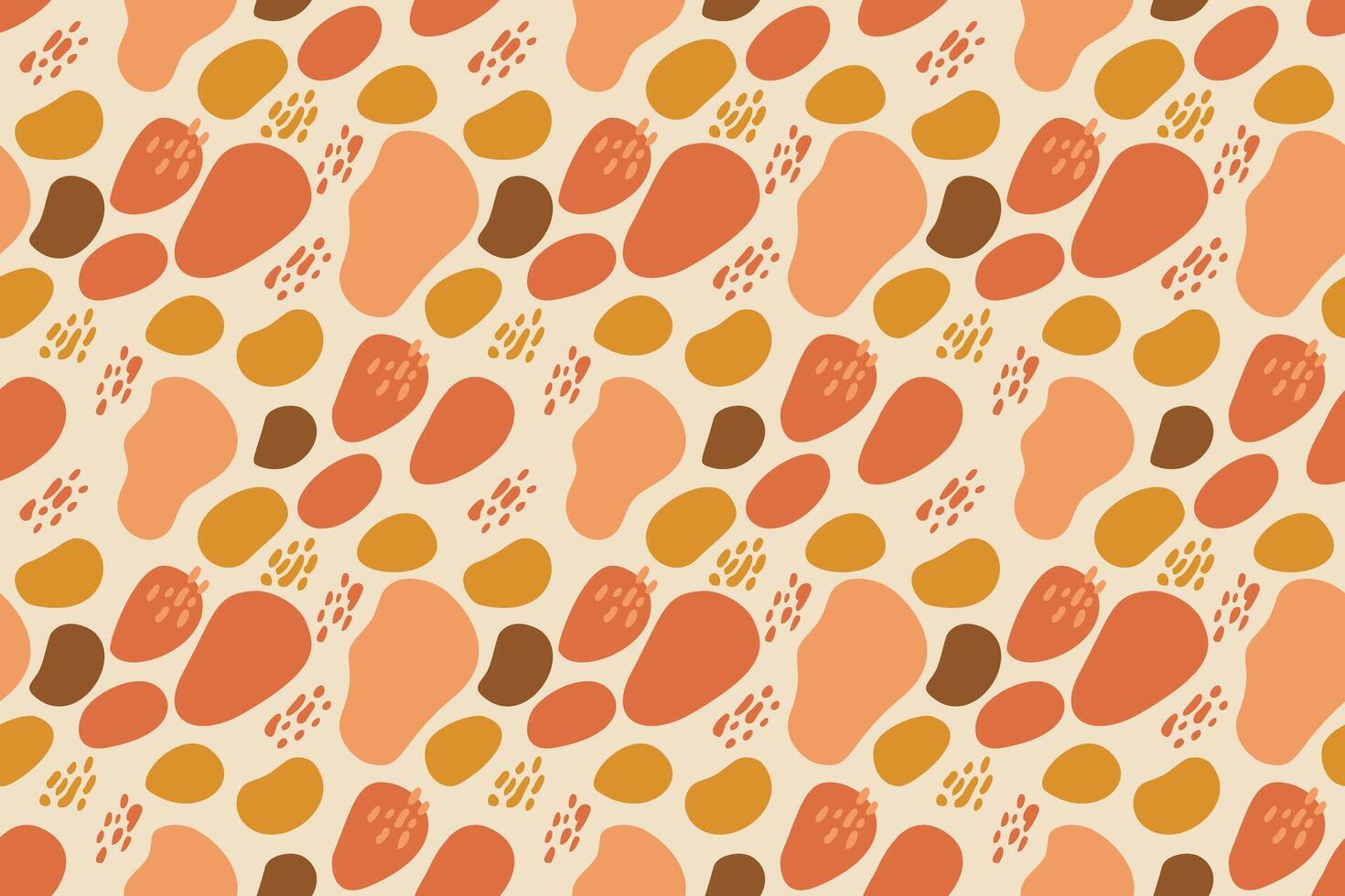 Earth Tone Organic Abstract Seamless Pattern vector