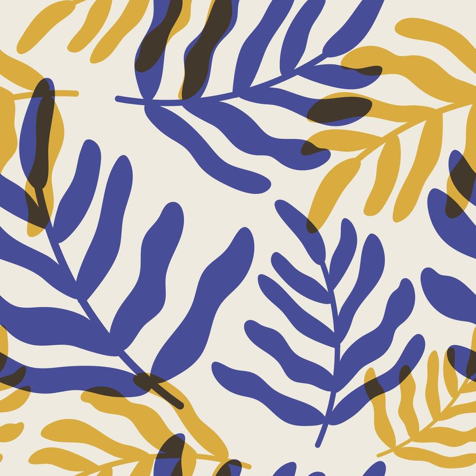 Floral hand-drawn seamless pattern vector