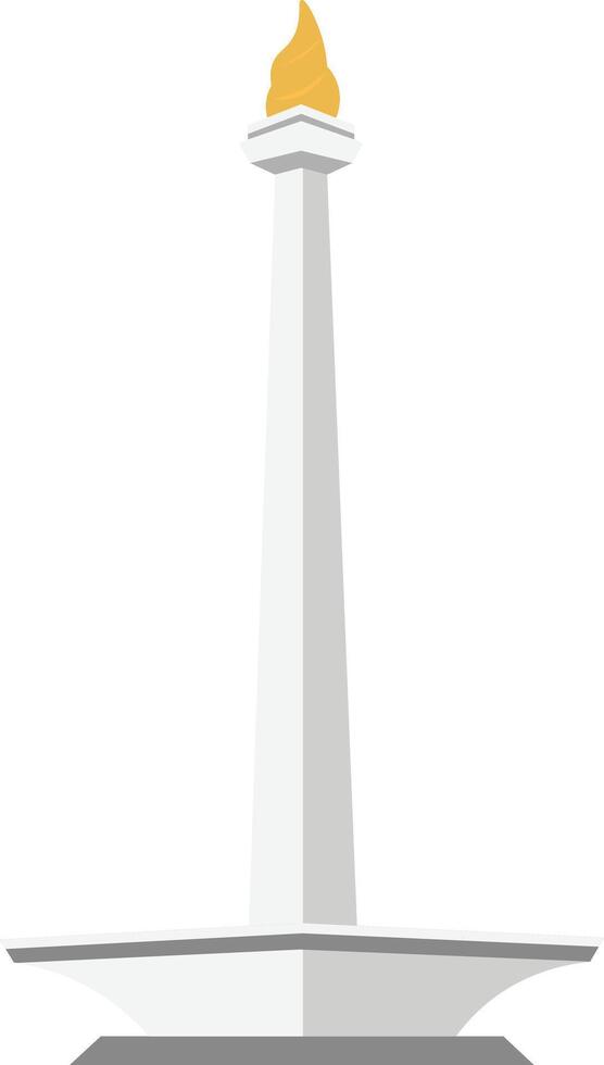 Illustration of National Monument in Jakarta vector