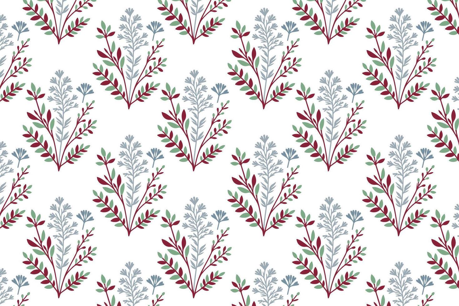 seamless floral pattern featuring botanical flowers and foliage for textile wallpaper wrapping paper nature inspired designs and garden patterns vector
