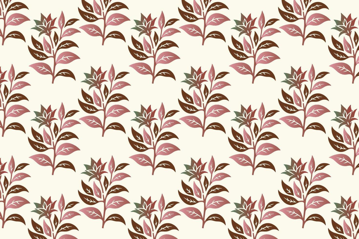 seamless floral pattern with intricate blooms, organic shapes, and lush greenery ideal for wallpaper, fabric, wrapping paper, and botanical designs vector