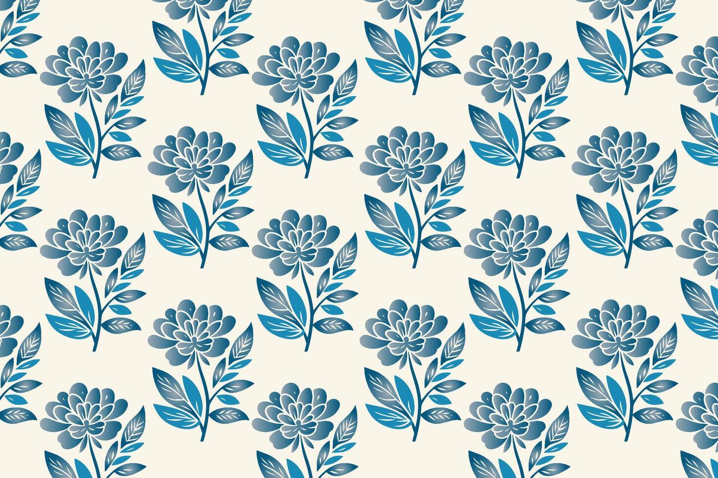 seamless floral pattern with delicate blossoms, detailed leaves, and organic shapes perfect for wallpaper, fabric, wrapping paper, and botanical prints vector