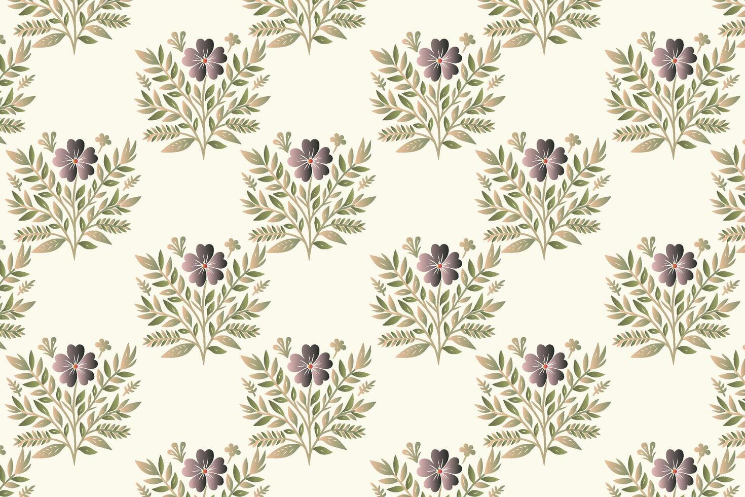 seamless floral pattern with intricate flower and plant designs for fabric wallpaper wrapping paper botanical backgrounds and garden inspired artwork vector