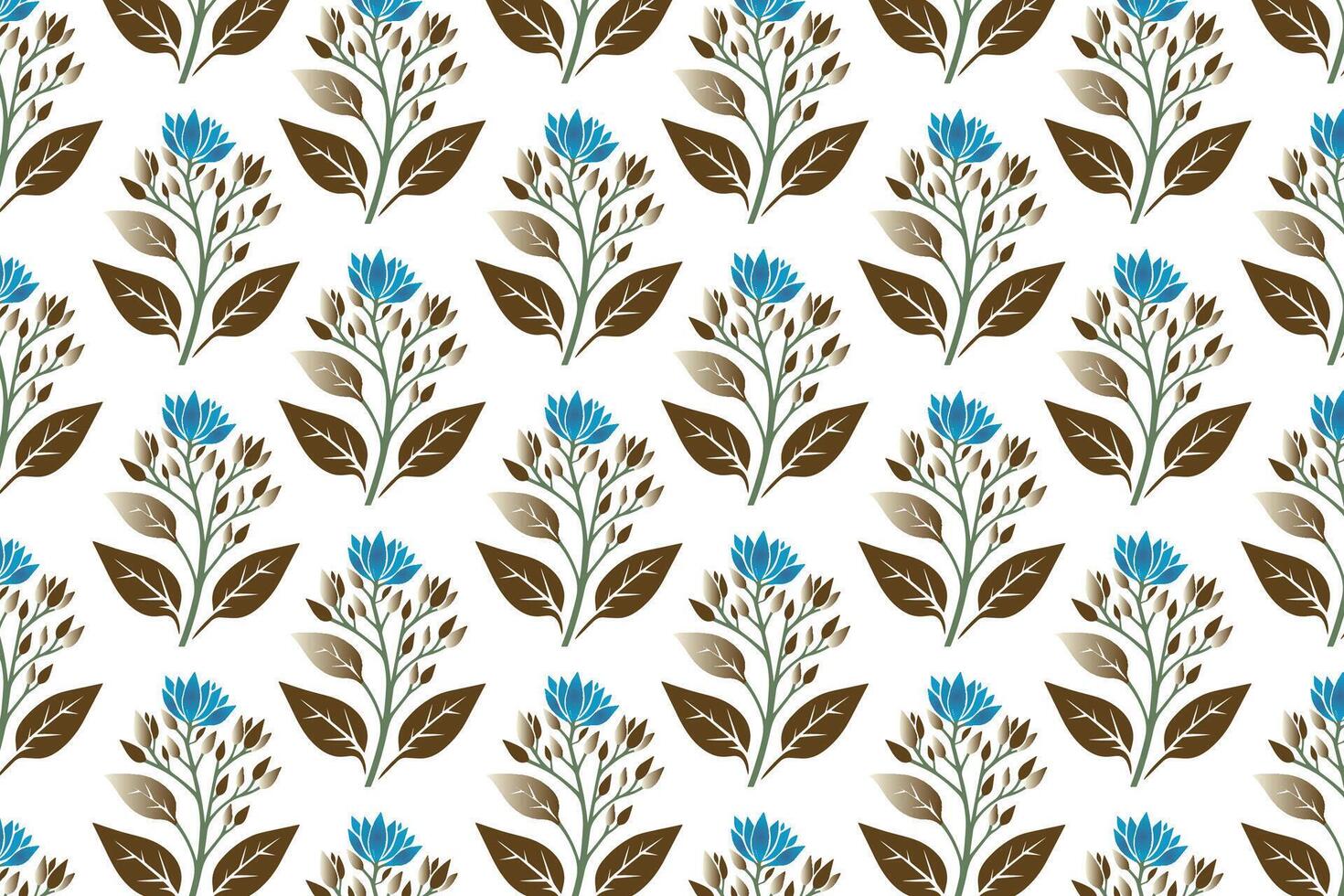 seamless floral pattern with delicate blossoms, intricate leaves, and organic shapes ideal for textile, wallpaper, wrapping paper, and nature-themed designs vector