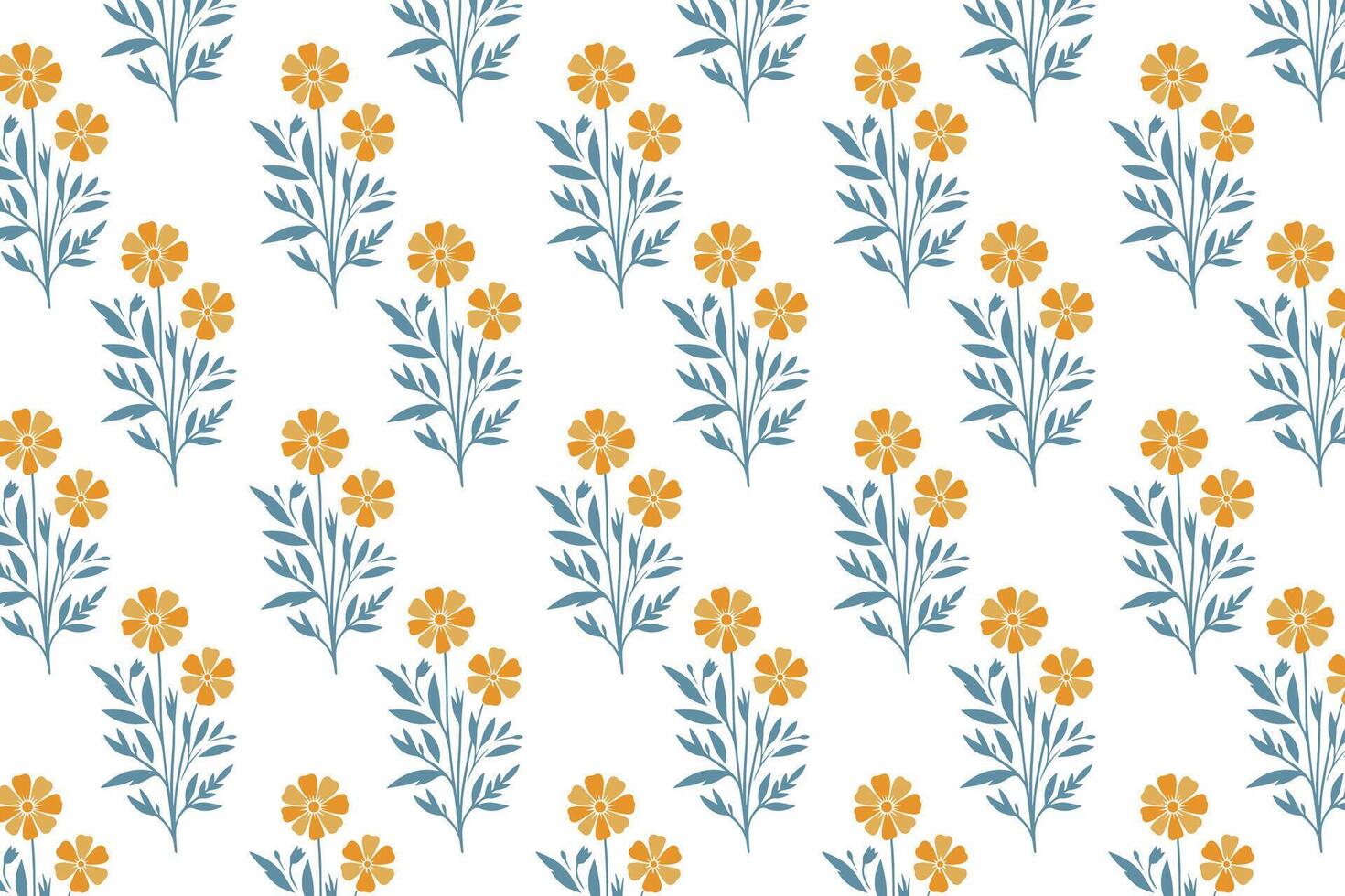seamless floral pattern with red dahlias, green leaves, and delicate blossoms ideal for wallpaper, fabric, wrapping paper, and botanical designs vector