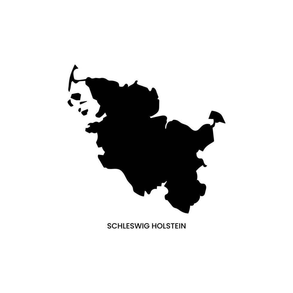 Schleswig-holstein map illustration. vector