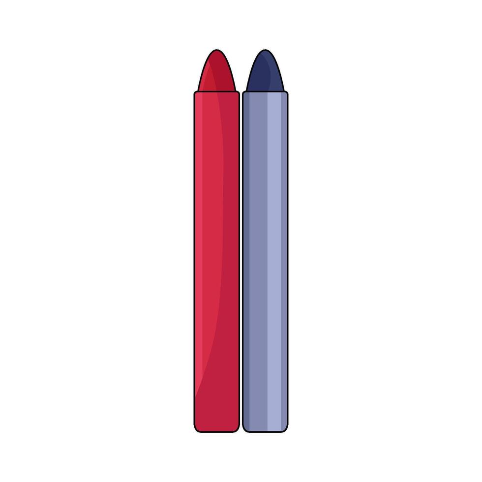 illustration of Wax Crayons vector