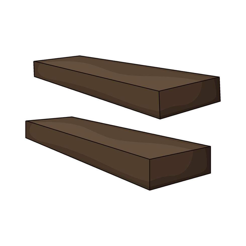 illustration of shelves vector